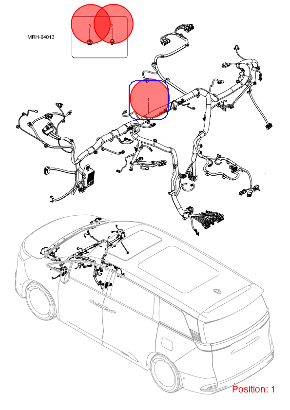 BYD Instrument panel wiring harness OEM 1517446100 MRHF4003110B FOR DENZA 1517446100-BYD_OEM