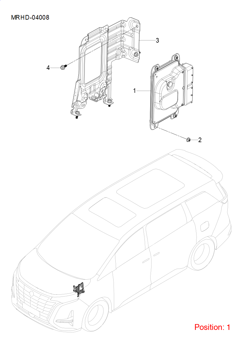 BYD Engine computer OEM 1518008000 MRHD3610100AF3 FOR DENZA 1518008000-BYD_OEM
