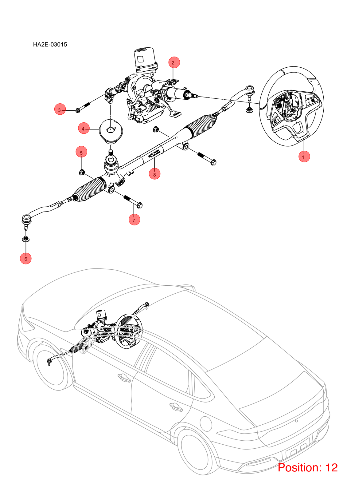 BYD Steering Shaft Universal Joint OEM 1524808600 HAD3404030 FOR Qin KING Chazor Seal5 Destroyer 1524808600-BYD_OEM