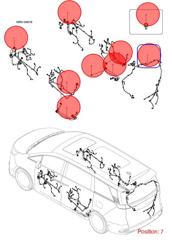 BYD Tailgate wiring harness OEM 1527310100 MRHF4002700BZ FOR DENZA 1527310100-BYD_OEM