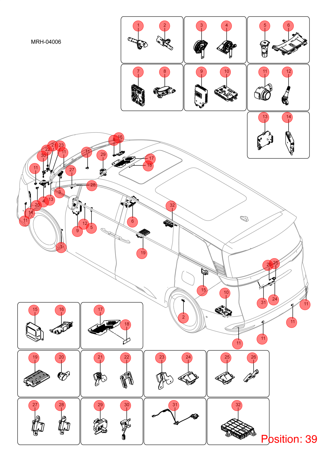 BYD ABS sensor wiring harness OEM 1532474300 MRHB4004620BZD1 FOR DENZA 1532474300-BYD_OEM