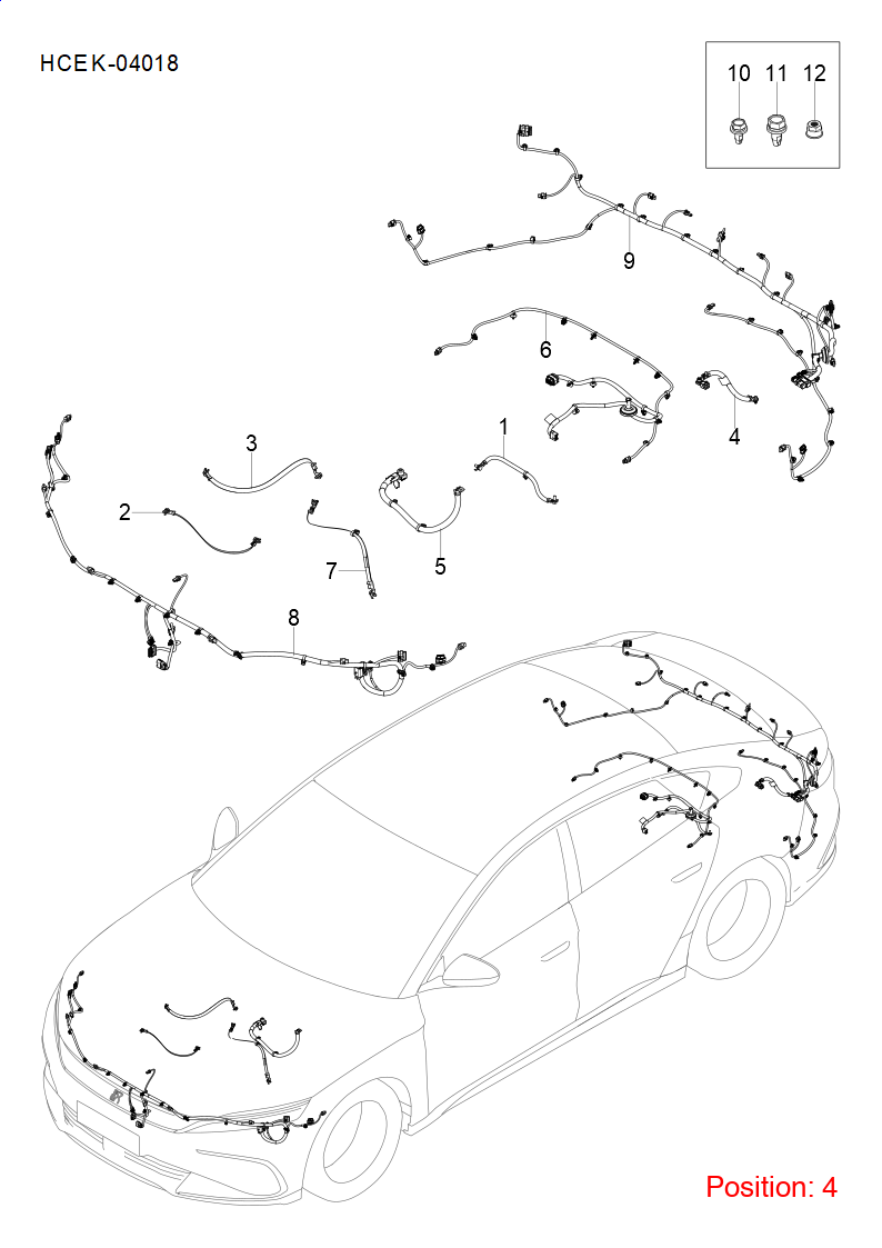 BYD Negative wire OEM 1552458200 HCEFB4002911 FOR Han 1552458200-BYD_OEM