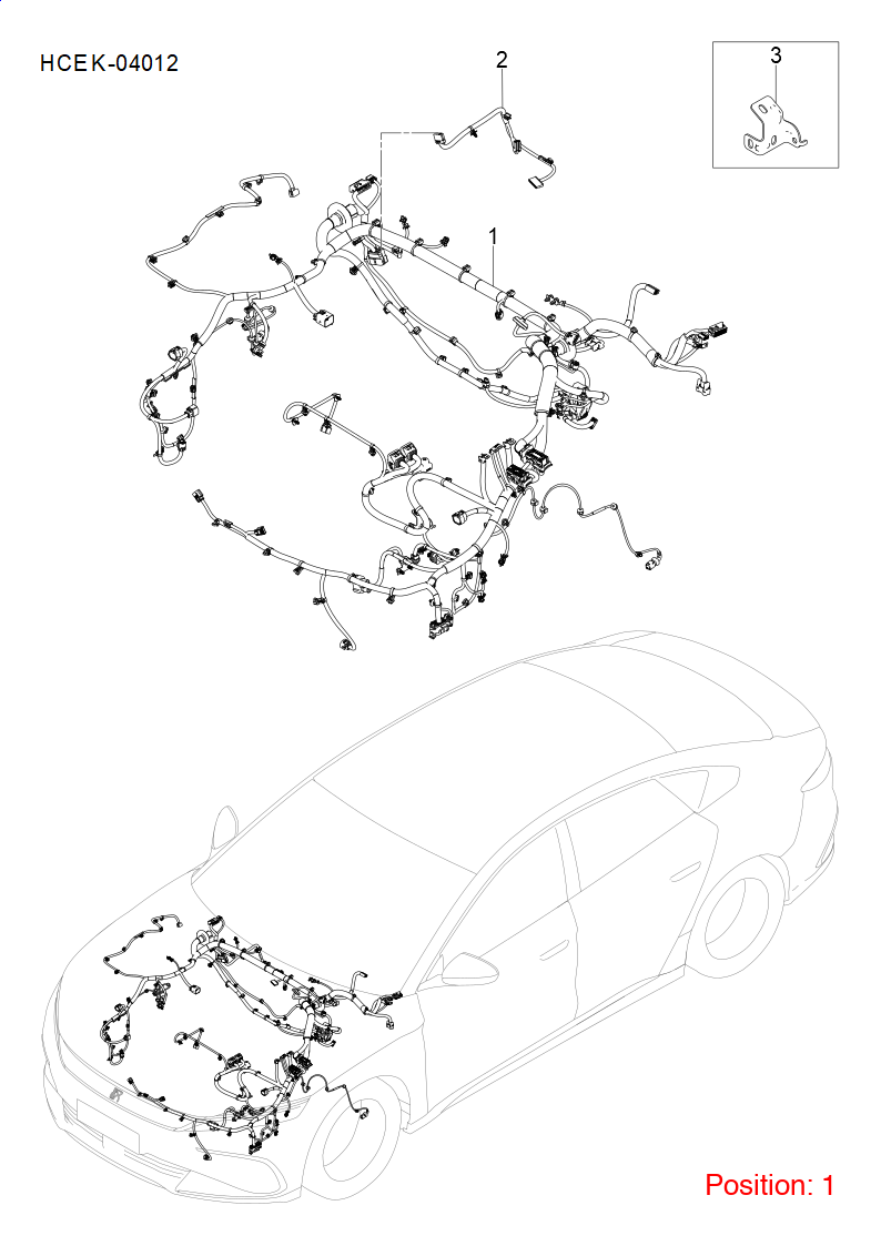 BYD Engine wiring harness OEM 1552461800 HCEFB4011100B FOR Han 1552461800-BYD_OEM