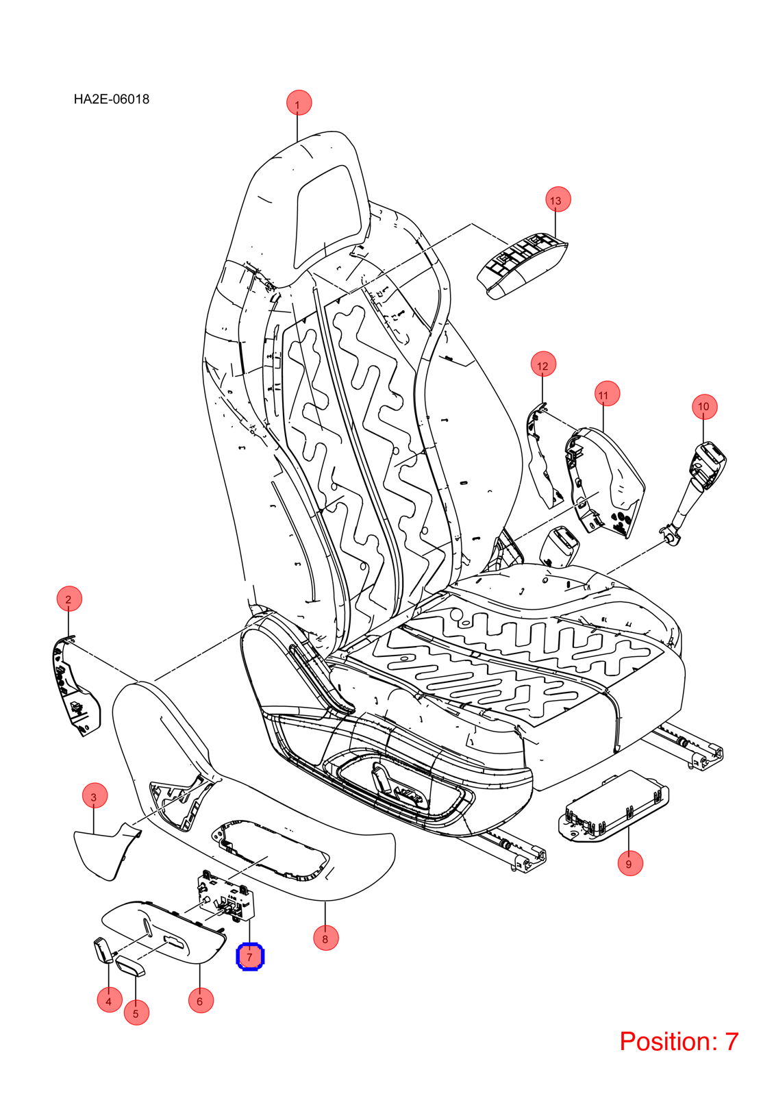 BYD Seat adjustment switch OEM 1553003800 SC2E3743810SH FOR Atto3 Yuan Dolphin Song 1553003800-BYD_OEM