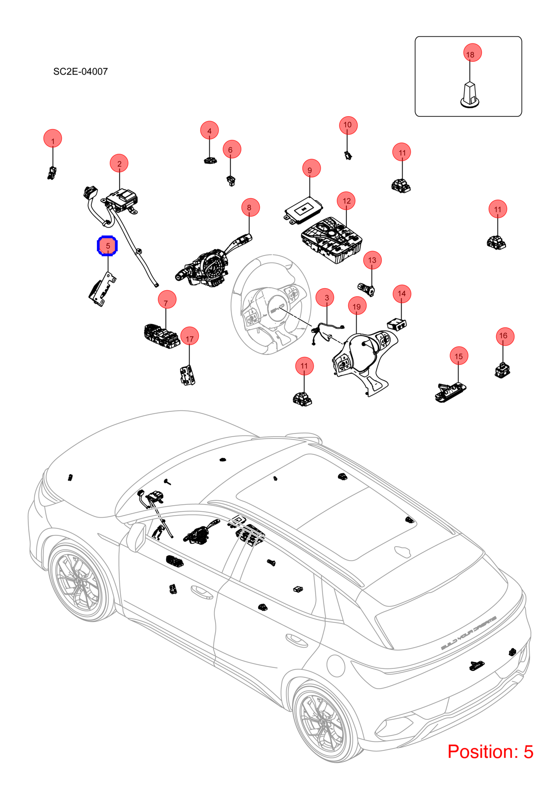 BYD Engine sound simulator OEM 1553631500 SC3EA3778020AW3 FOR Atto3 Yuan 1553631500-BYD_OEM