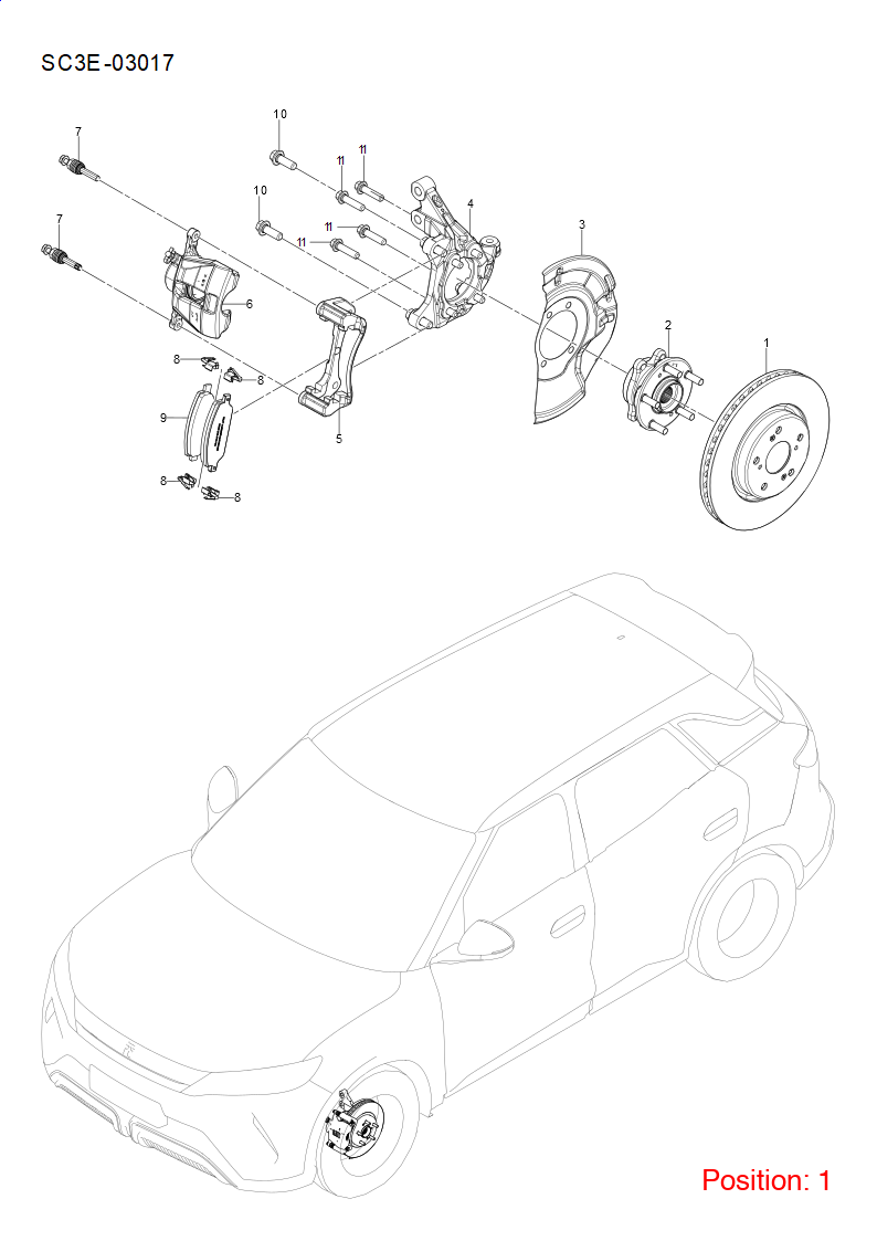 BYD Brake disc OEM 1553815700 HA2EL3501111BS FOR Atto3 Yuan 1553815700-BYD_OEM