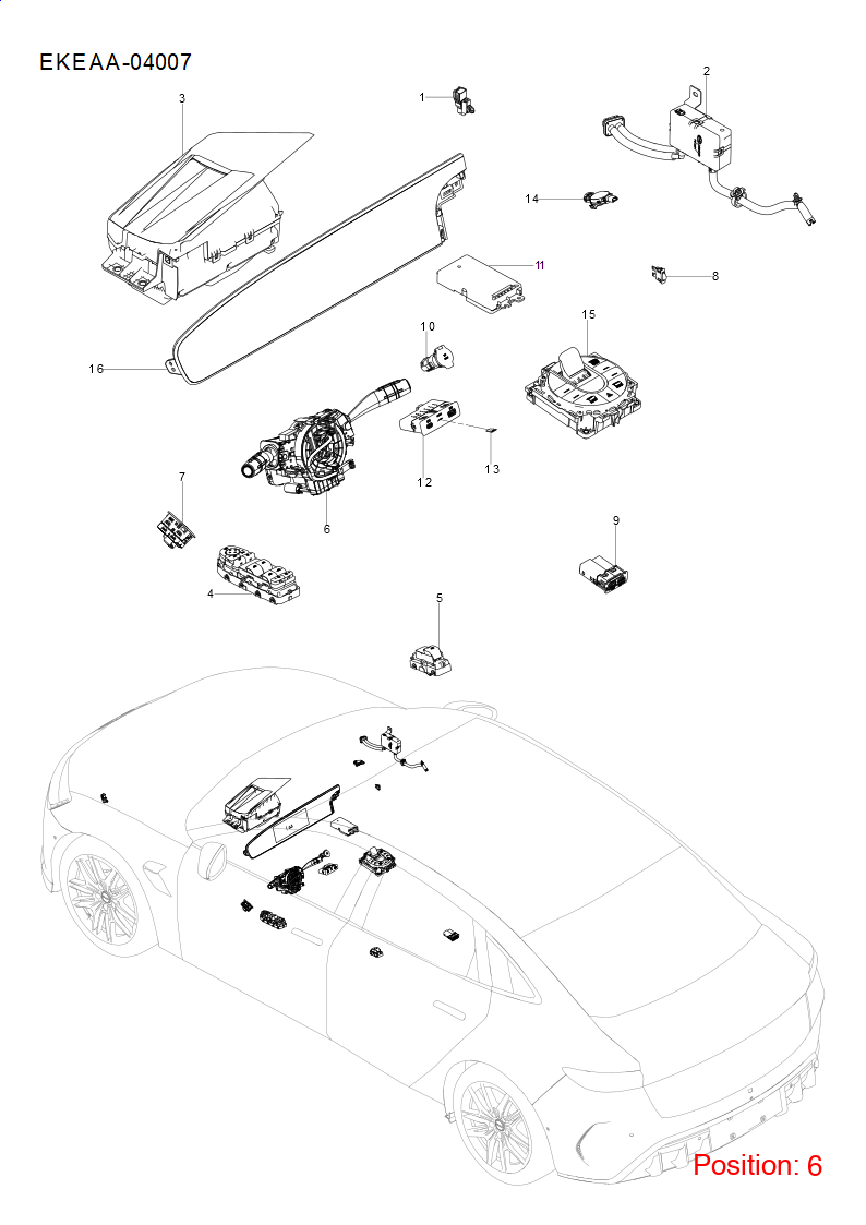 BYD Combination switch OEM 1555991100 EKEAA3774010RE2LC9 FOR Seal 1555991100-BYD_OEM