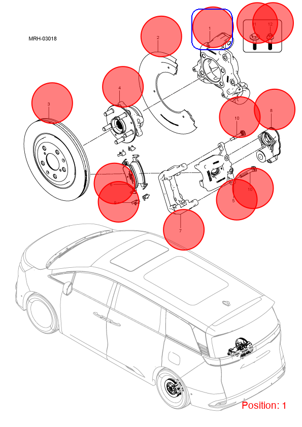 BYD Steering Knuckle OEM 1563452400 MRHC2404201A FOR DENZA 1563452400-BYD_OEM