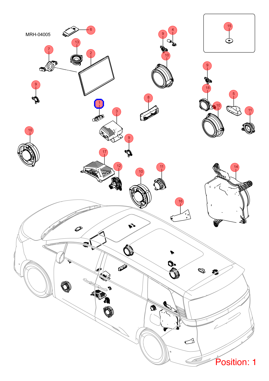 BYD USB port OEM 1568241300 EKEA7922010TF00ZBD FOR DENZA 1568241300-BYD_OEM
