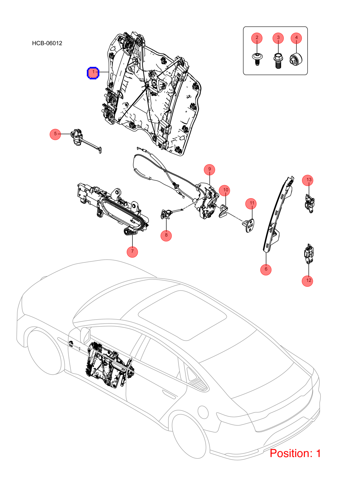 BYD Rear Left Door Window Regulator OEM 1600251600 HCE6104209E FOR Han 1600251600-BYD_OEM