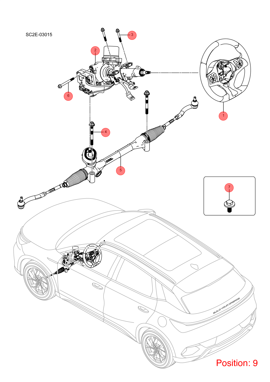 BYD Steering Shaft Universal Joint OEM 1603977800 SC2E3404030 FOR Atto3 Yuan 1603977800-BYD_OEM