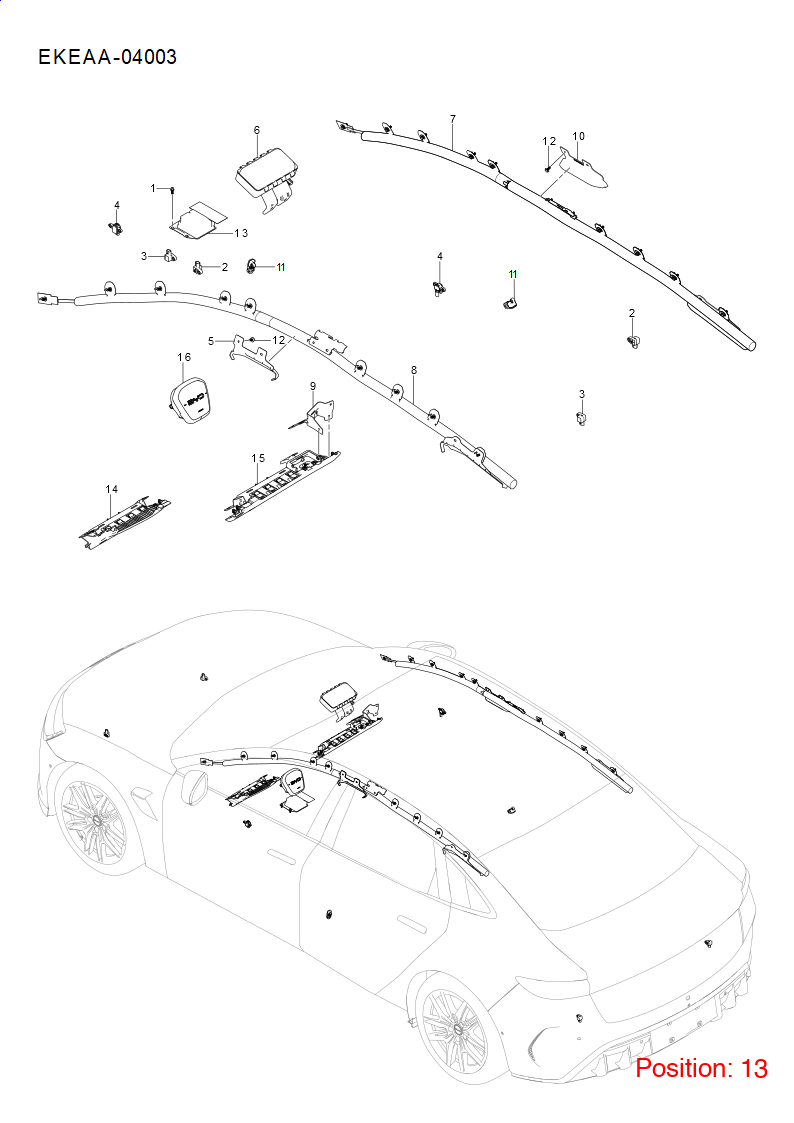 BYD Airbag computer OEM 1618168800 EKEAA3658100B FOR Seal 1618168800-BYD_OEM