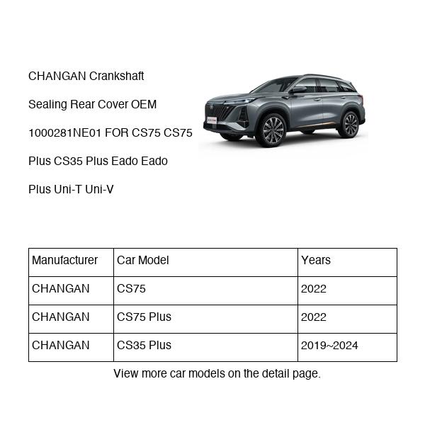 CHANGAN Crankshaft Sealing Rear Cover OEM 1000281NE01 NE14T0020050 FOR CS75 CS35 Eado Uni-T Uni-V 1000281NE01-CHANGAN_OEM