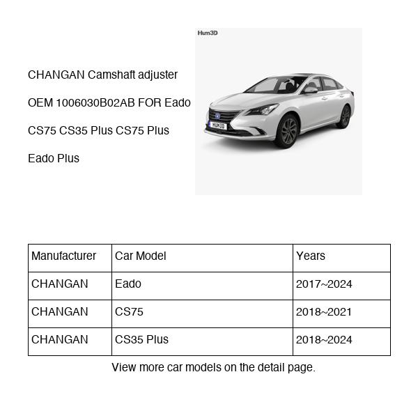 CHANGAN Camshaft adjuster OEM 1006030B02AB H15T0050203AB FOR Eado CS75 CS35 1006030B02AB-CHANGAN_OEM
