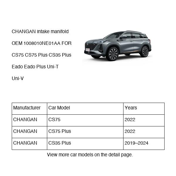 CHANGAN Intake manifold OEM 1008010NE01AA NE14T0020130AA FOR CS75 CS35 Eado Uni-T Uni-V 1008010NE01AA-CHANGAN_OEM
