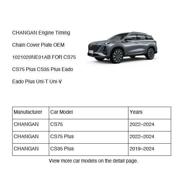 CHANGAN Engine Timing Chain Cover Plate OEM 1021020NE01AB NE14T0040080AB FOR CS75 CS35 Eado Uni-T Uni-V 1021020NE01AB-CHANGAN_OEM
