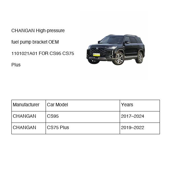 CHANGAN High-pressure fuel pump bracket OEM 1101021A01 D20T0300500 FOR CS95 CS75 1101021A01-CHANGAN_OEM