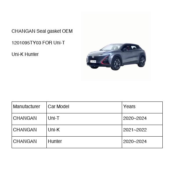 CHANGAN Seal gasket OEM 1201095TY03 S2010170102 FOR Uni-T Uni-K Hunter 1201095TY03-CHANGAN_OEM