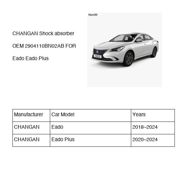 CHANGAN Shock absorber OEM 2904110BN02AB C211F2602021201 FOR Eado 2904110BN02AB-CHANGAN_OEM