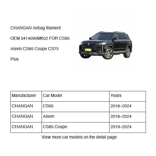 CHANGAN Airbag filament OEM 3414090MK02 B511F2806010100 FOR CS95 Alsvin CS85 CS75 3414090MK02-CHANGAN_OEM