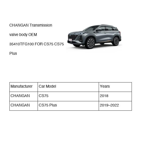 CHANGAN Transmission valve body OEM 35410TFG100 H15T0253030 FOR CS75 35410TFG100-CHANGAN_OEM