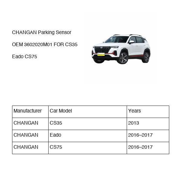 CHANGAN Parking Sensor OEM 3602020M01 S1010420700 FOR CS35 Eado CS75 3602020M01-CHANGAN_OEM