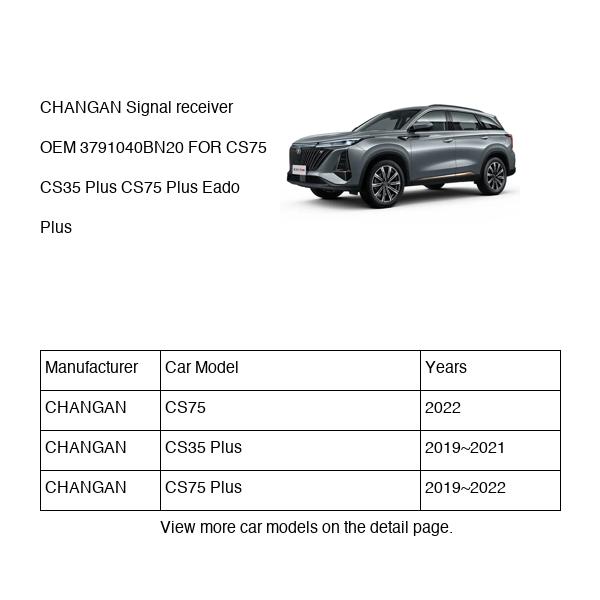 CHANGAN Signal receiver OEM 3791040BN20 S311F2807030500 FOR CS75 CS35 Eado 3791040BN20-CHANGAN_OEM