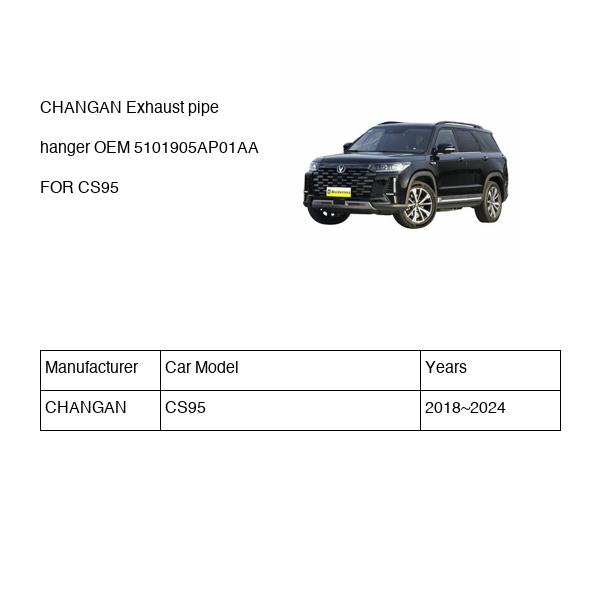 CHANGAN Exhaust pipe hanger OEM 5101905AP01AA S4011192800AA FOR CS95 5101905AP01AA-CHANGAN_OEM
