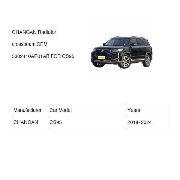 CHANGAN Radiator crossbeam OEM 5302410AP01AB S4010830700AB FOR CS95 5302410AP01AB-CHANGAN_OEM