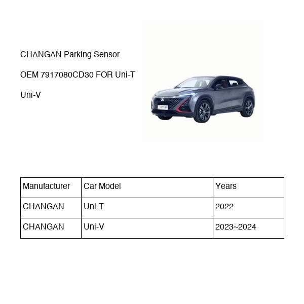 CHANGAN Parking Sensor OEM 7917080CD30 S3010431114 FOR Uni-T Uni-V 7917080CD30-CHANGAN_OEM