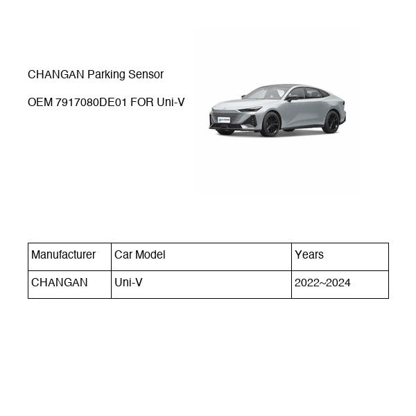 CHANGAN Parking Sensor OEM 7917080DE01 C281F2807110200 FOR Uni-V 7917080DE01-CHANGAN_OEM