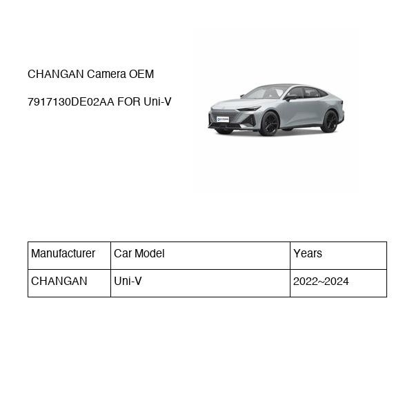 CHANGAN Camera OEM 7917130DE02AA C281F2807061001AA FOR Uni-V 7917130DE02AA-CHANGAN_OEM