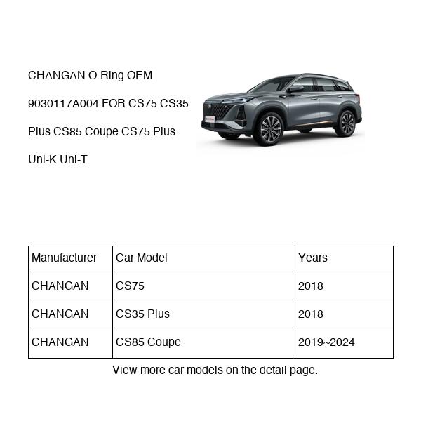 CHANGAN O-Ring OEM 9030117A004 K0201011 FOR CS75 CS35 CS85 Uni-K Uni-T 9030117A004-CHANGAN_OEM