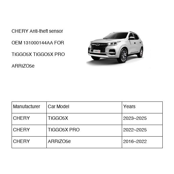 CHERY Anti-theft sensor OEM 131000144AA FOR TIGGO5X ARRIZO5e 131000144AA-CHERY_OEM