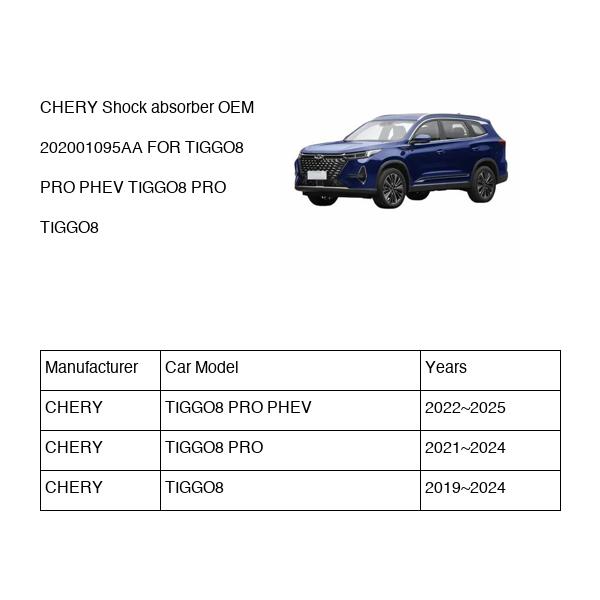CHERY Shock absorber OEM 202001095AA FOR TIGGO8 202001095AA-CHERY_OEM