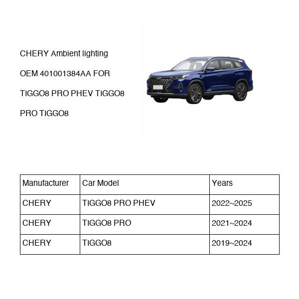 CHERY Ambient lighting OEM 401001384AA FOR TIGGO8 401001384AA-CHERY_OEM