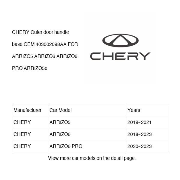 CHERY Outer door handle base OEM 403002098AA FOR ARRIZO5 ARRIZO6 ARRIZO5e 403002098AA-CHERY_OEM