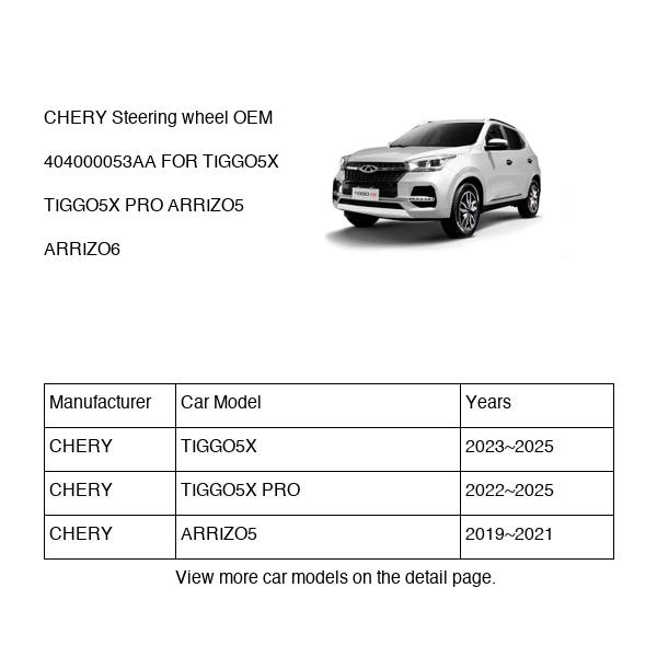 CHERY Steering wheel OEM 404000053AA FOR TIGGO5X ARRIZO5 ARRIZO6 404000053AA-CHERY_OEM