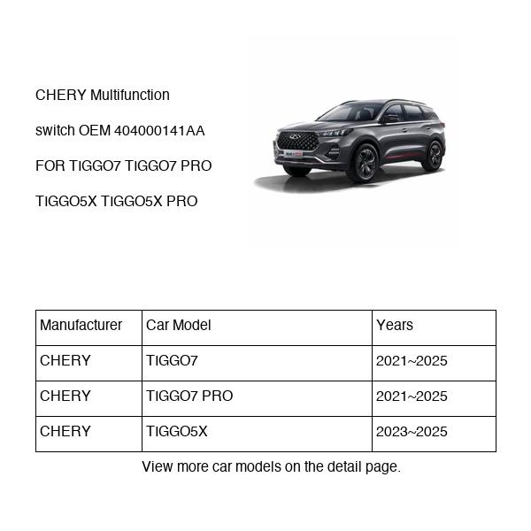 CHERY Multifunction switch OEM 404000141AA FOR TIGGO7 TIGGO5X 404000141AA-CHERY_OEM