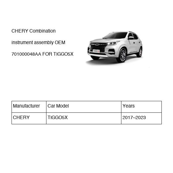 CHERY Combination instrument assembly OEM 701000048AA FOR TIGGO5X 701000048AA-CHERY_OEM