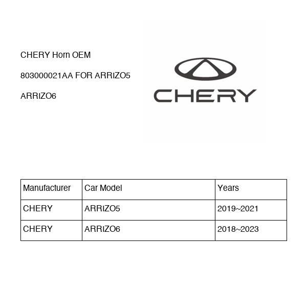 CHERY Horn OEM 803000021AA FOR ARRIZO5 ARRIZO6 803000021AA-CHERY_OEM