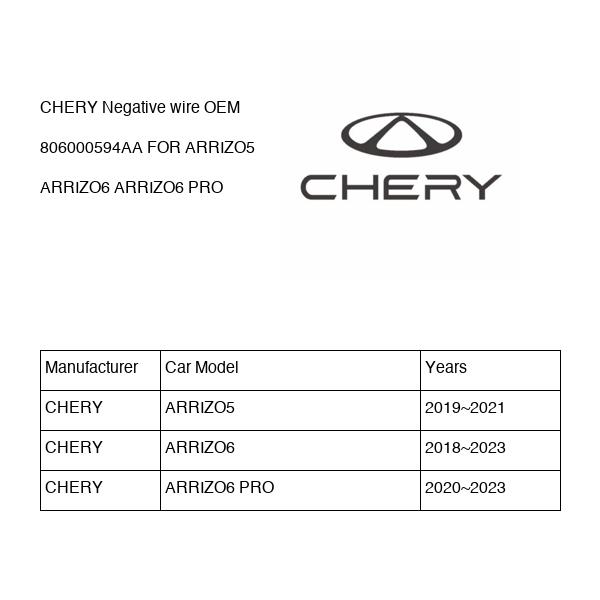 CHERY Negative wire OEM 806000594AA FOR ARRIZO5 ARRIZO6 806000594AA-CHERY_OEM