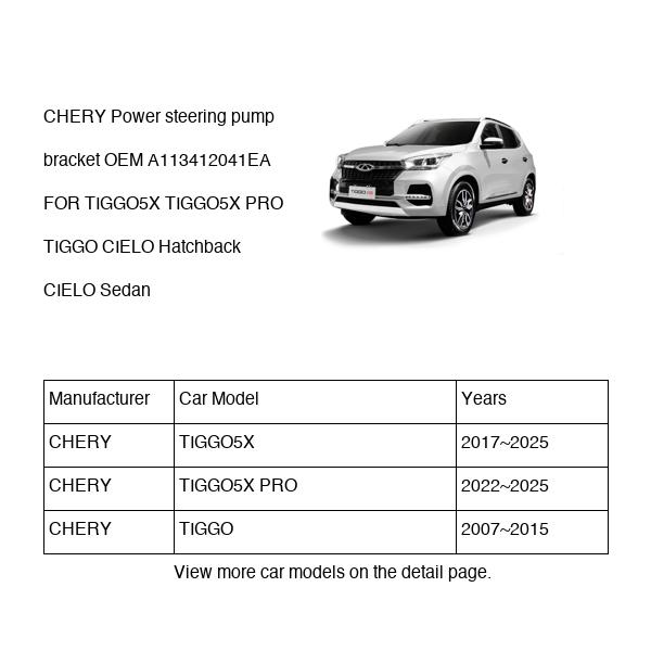 CHERY Power steering pump bracket OEM A113412041EA FOR TIGGO5X TIGGO CIELO A113412041EA-CHERY_OEM