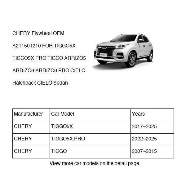 CHERY Flywheel OEM A211501210 FOR TIGGO5X TIGGO ARRIZO5 ARRIZO6 CIELO A211501210-CHERY_OEM