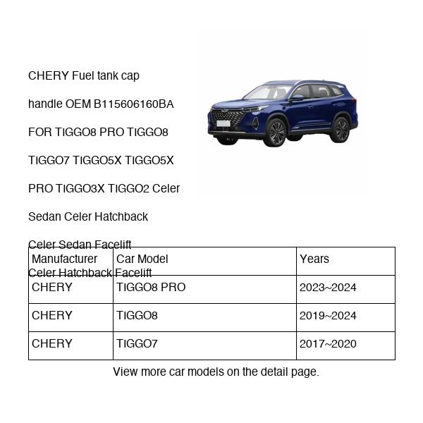 CHERY Fuel tank cap handle OEM B115606160BA FOR TIGGO8 TIGGO7 TIGGO5X TIGGO3X TIGGO2 Celer B115606160BA-CHERY_OEM