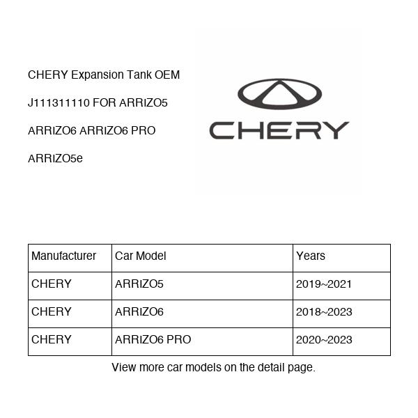 CHERY Expansion Tank OEM J111311110 FOR ARRIZO5 ARRIZO6 ARRIZO5e J111311110-CHERY_OEM