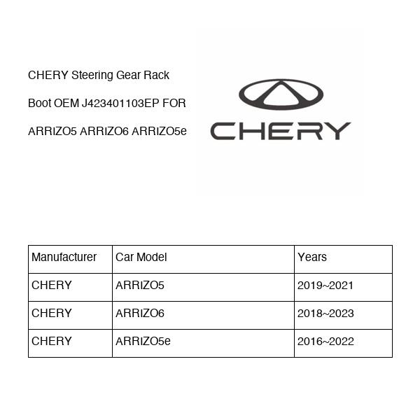 CHERY Steering Gear Rack Boot OEM J423401103EP FOR ARRIZO5 ARRIZO6 ARRIZO5e J423401103EP-CHERY_OEM