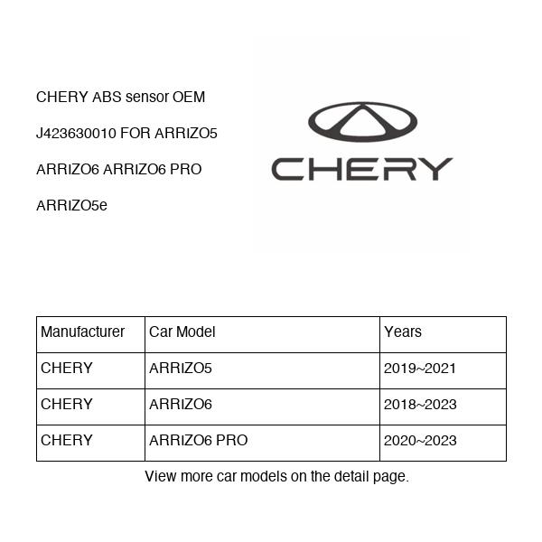 CHERY ABS sensor OEM J423630010 FOR ARRIZO5 ARRIZO6 ARRIZO5e J423630010-CHERY_OEM