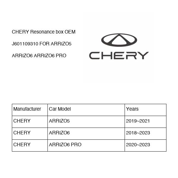 CHERY Resonance box OEM J601109310 FOR ARRIZO5 ARRIZO6 J601109310-CHERY_OEM