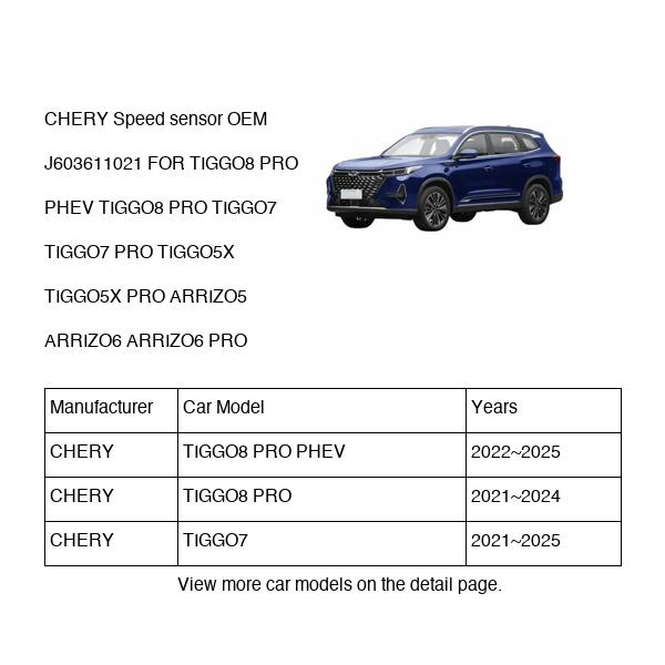 CHERY Speed sensor OEM J603611021 FOR TIGGO8 TIGGO7 TIGGO5X ARRIZO5 ARRIZO6 J603611021-CHERY_OEM